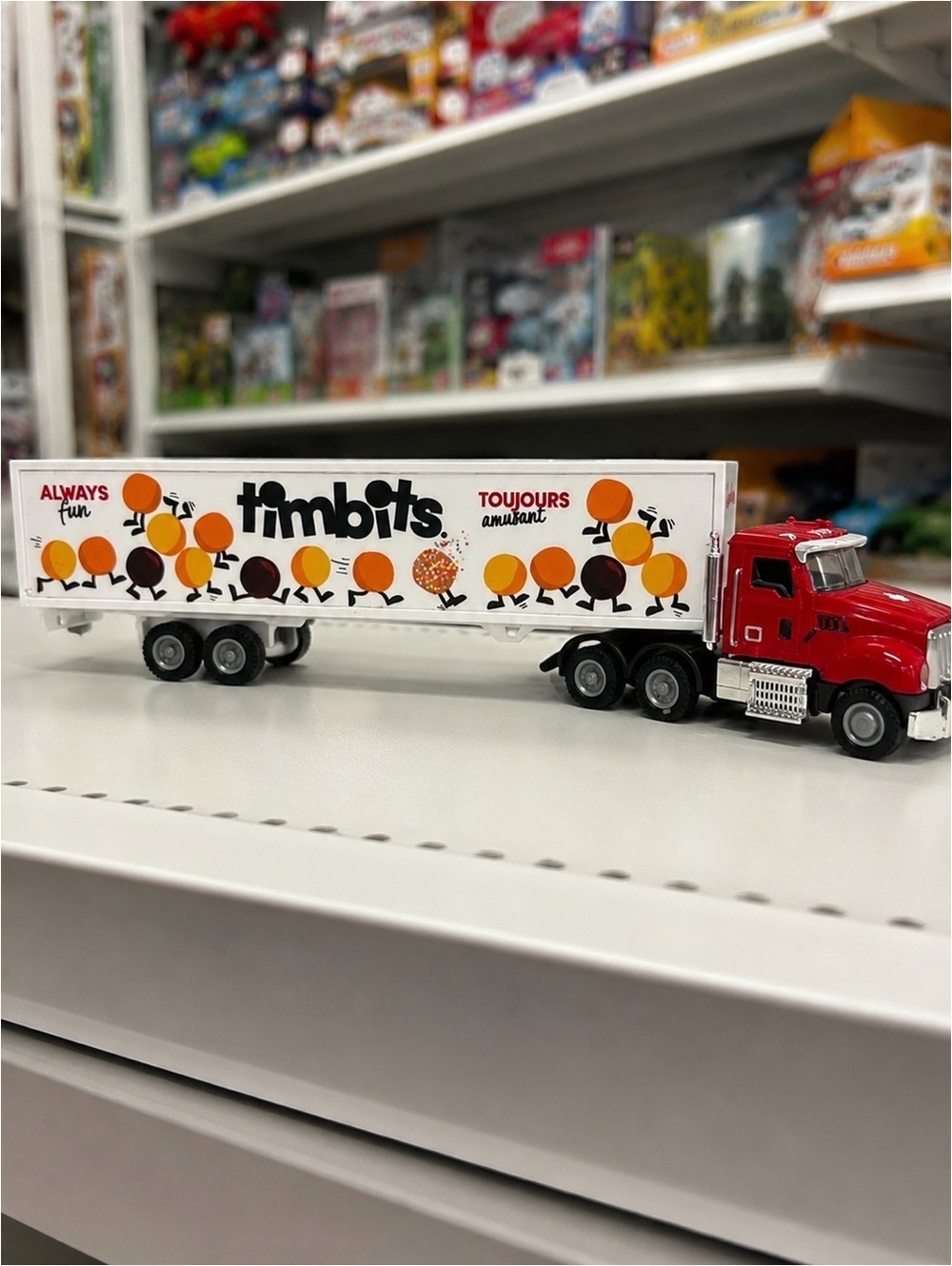 Tim Hortons Timbits Die-Cast Semi Truck Collectible Toy Great Condition